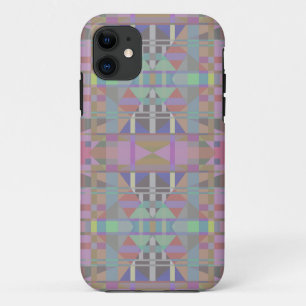 Geometrisch grün Lila rosa Case-Mate iPhone Hülle