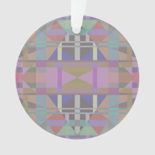 Geometrisch grün Lila rosa Ornament