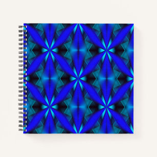 Geometrisch in blau... notizbuch