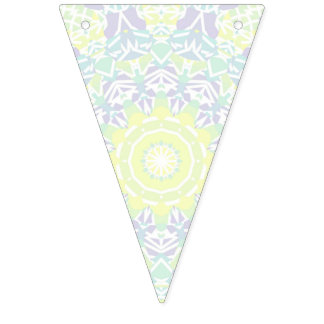 Geometrisch Intricate Colorful Boho Hippie Mandala Wimpelkette