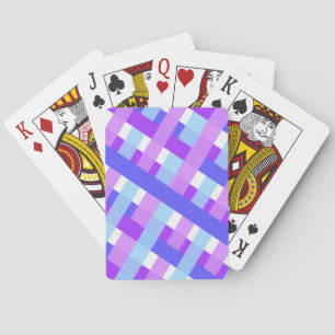 geometrisch karierter Gingham diagonal Spielkarten