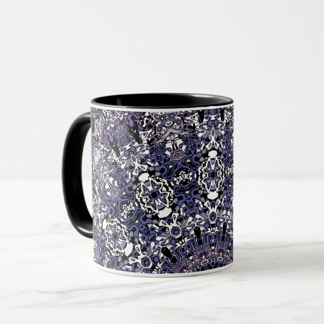 geometrisch-marokkanisches Kaliedoskop m Tasse (Vorderseite Links)