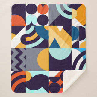 Geometrisch mehrfarbig: Primitive Formen Fusion Sherpadecke