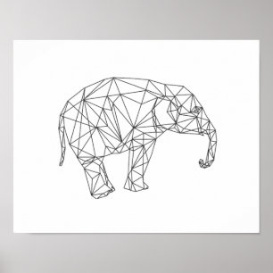 geometrisch minimalistische Kinderzimmer-Kunst für Poster