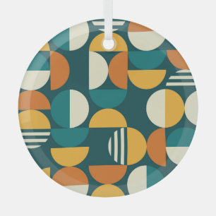 Geometrisch Mitte des Jahrhunderts: Minimalistisch Ornament Aus Glas
