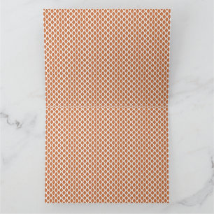 geometrisch orange und weiß dankeskarte