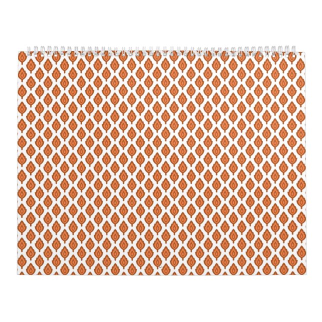 geometrisch orange und weiß kalender (Titelbild)