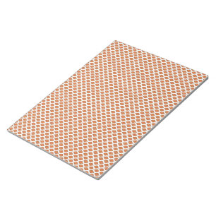 geometrisch orange und weiß notizblock