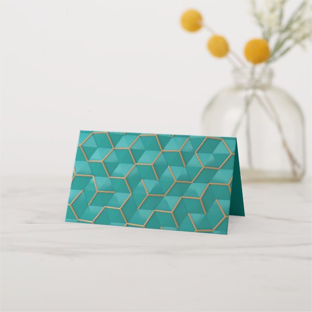 geometrisch platzkarte (Rückseite)