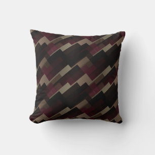 geometrisch rosa braun und beige kissen