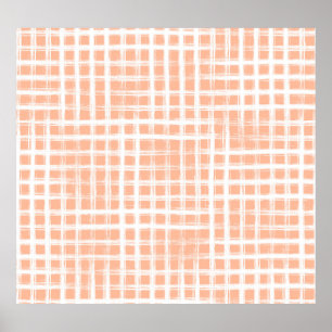Geometrisch rosa Linien: Nahtloser Raster Poster