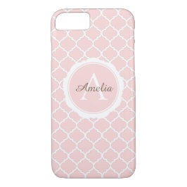 Geometrisch rosa Monogramm Case-Mate iPhone Hülle