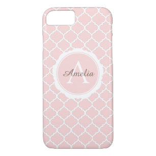 Geometrisch rosa Monogramm Case-Mate iPhone Hülle