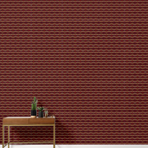 geometrisch-rotes Muster Tapete