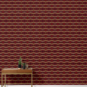 geometrisch-rotes Muster Tapete