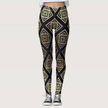 Geometrisch, schwarz und Gold