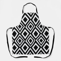 Geometrisch schwarz und weiß Diamond