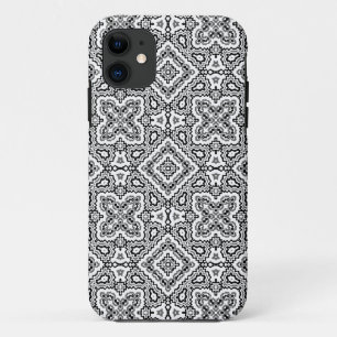 geometrisch-schwarz-weiß-ethnische Muster Case-Mate iPhone Hülle