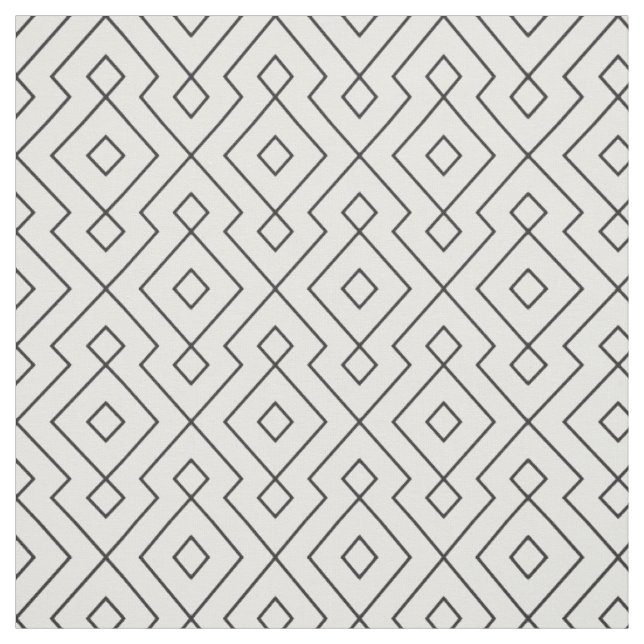 geometrisch-schwarz-weiß gezogenes Muster Stoff (Muster)