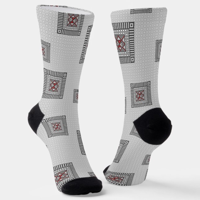 Geometrisch Socken (Gewinkelt)