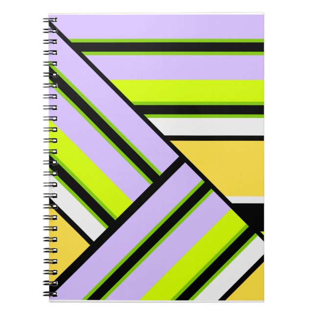 Geometrisch, Streifen Notizblock (Vorderseite)