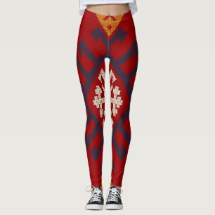 Geometrisch vintage klassisch süß-stylisch farbenf leggings