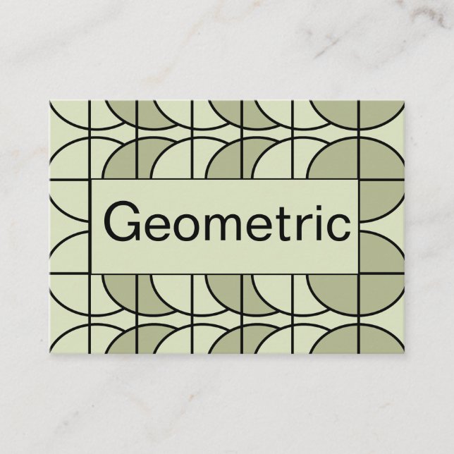 Geometrisch Visitenkarte (Vorderseite)