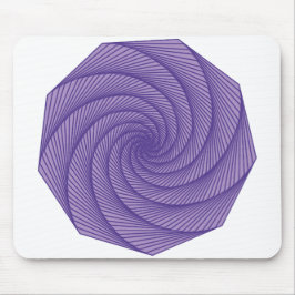 geometrisch zeichnend Violett Mousepad