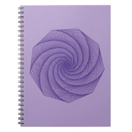 geometrisch zeichnend Violett Notizblock