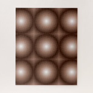 Geometrische 3D Circle Dunkelbraune Mocha Mousse W