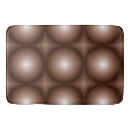 Geometrische 3D Circle Dunkelbraune Mocha Mousse W Badematte