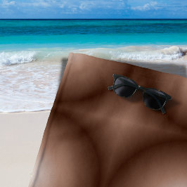 Geometrische 3D Circle Dunkelbraune Mocha Mousse W Strandtuch