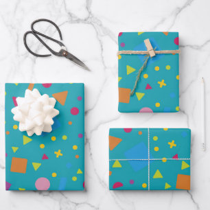 Geometrische Abbildung 1 Geschenkpapier Set