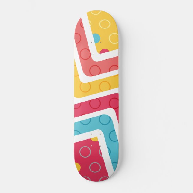 Geometrische Abbildung Skateboard (Vorderseite)