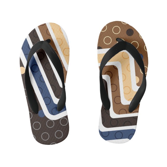 Geometrische Abbildungen 2 Kinderbadesandalen (Fußbett)
