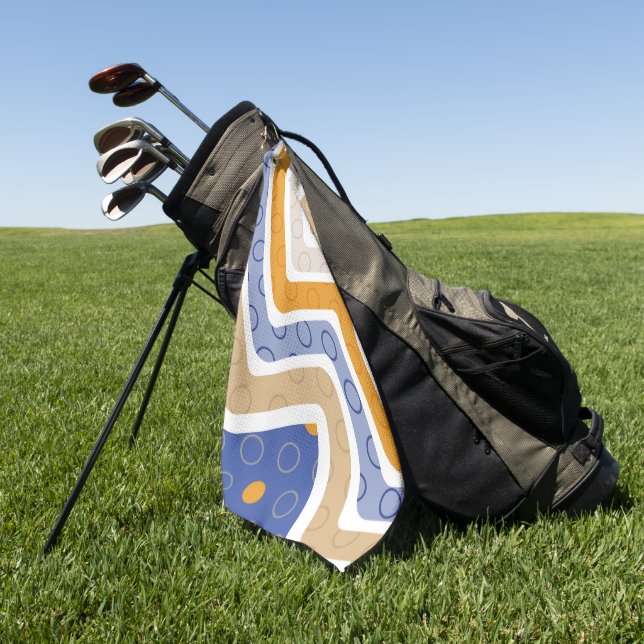 Geometrische Abbildungen 6 Golfhandtuch (Gras)
