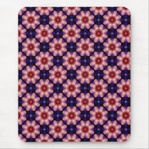 Geometrische abstrakte Blüten Mousepad