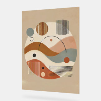 Geometrische Abstrakte Boho Art Print Acrylschild