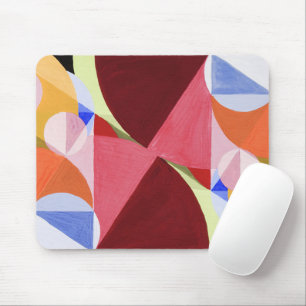 Geometrische abstrakte Farbblockmalerei Mousepad