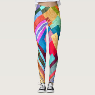 Geometrische abstrakte, grafische Farbgebung. Leggings