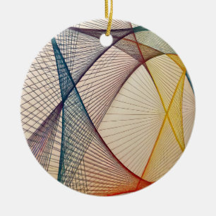 Geometrische Abstrakte Keramik Ornament