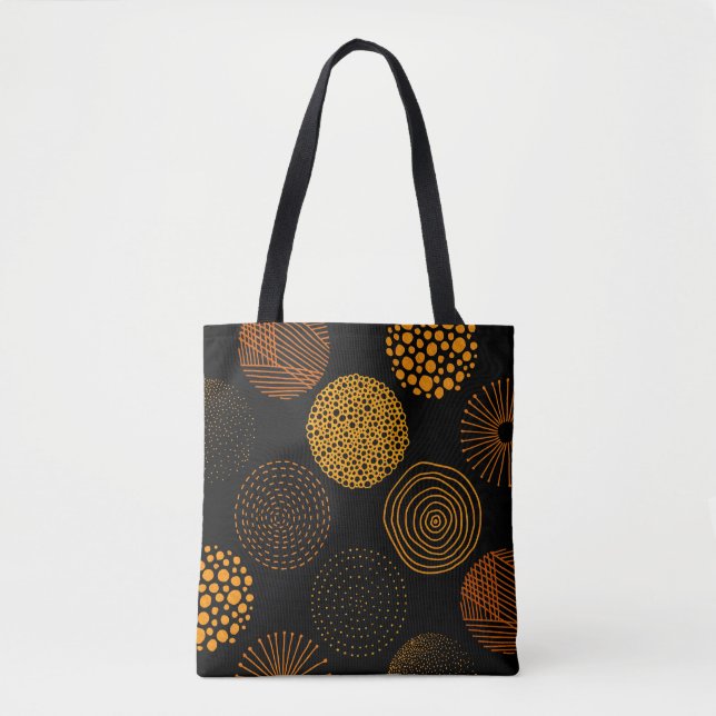 Geometrische Abstrakte Kreis Tasche (Vorderseite)