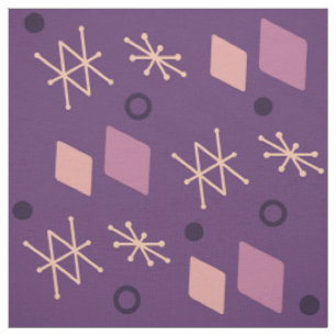 Geometrische Abstrakte Kunst der 1950er Jahre Lila Stoff