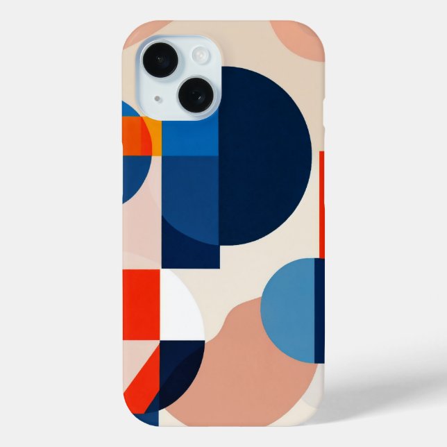 Geometrische Abstrakte Kunst des skandinavischen M Case-Mate iPhone Hülle (Rückseite)