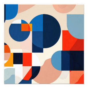Geometrische Abstrakte Kunst des skandinavischen M Fotodruck
