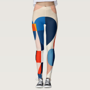 Geometrische Abstrakte Kunst des skandinavischen M Leggings