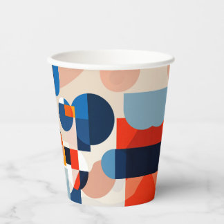 Geometrische Abstrakte Kunst des skandinavischen M Pappbecher