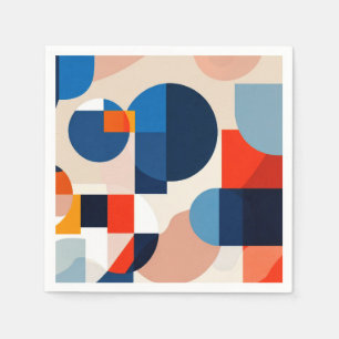 Geometrische Abstrakte Kunst des skandinavischen M Serviette