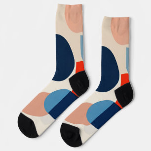 Geometrische Abstrakte Kunst des skandinavischen M Socken
