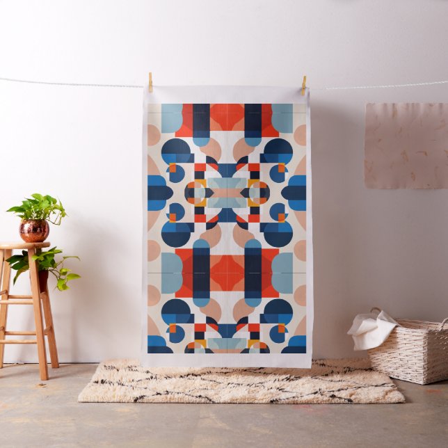 Geometrische Abstrakte Kunst des skandinavischen M Stoff (Beispiel)